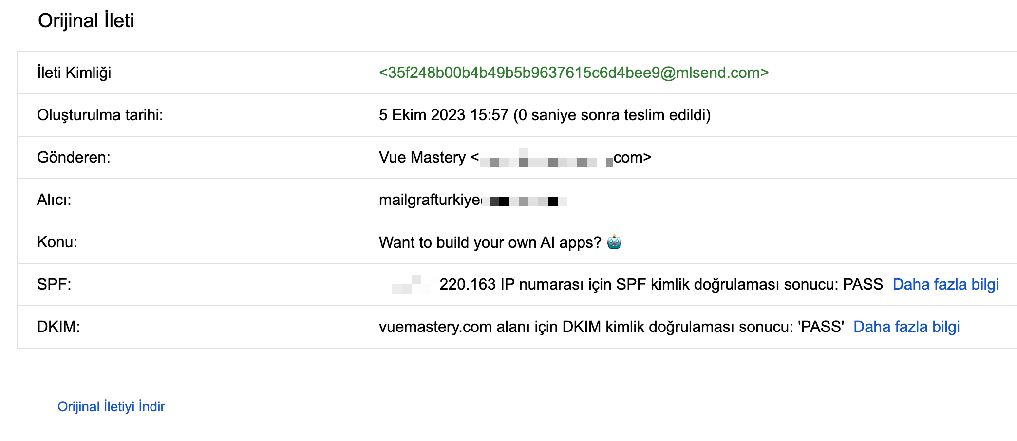 email header nedir?